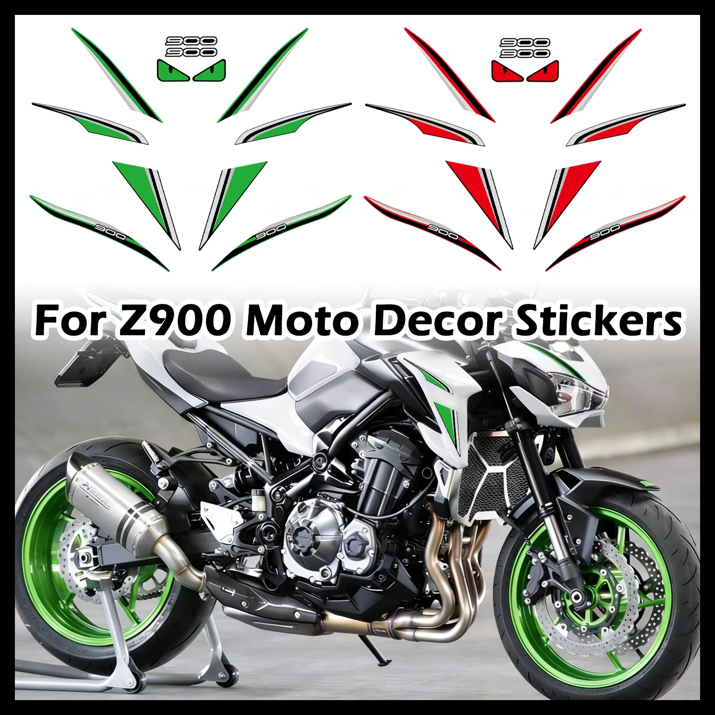 Adesivi per Moto Z900 Z 900, Decorazioni Laterali per Carenatura, Kit Decalcomanie Impermeabili in Vinile per Accessori Moto
