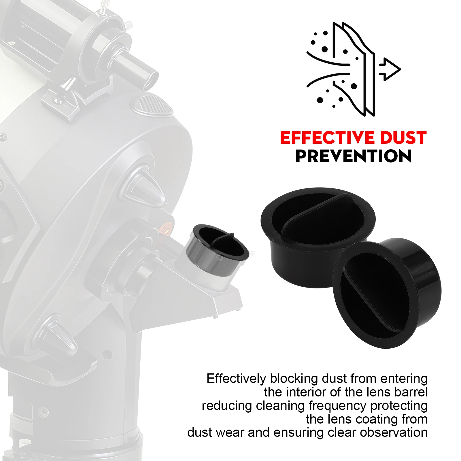Datyson 1.25-inch Lens Dust Cap for Astronomical Telescopes, Zenith Mirror, Barlow Lens and Other Female Interfaces #DT315 image 3