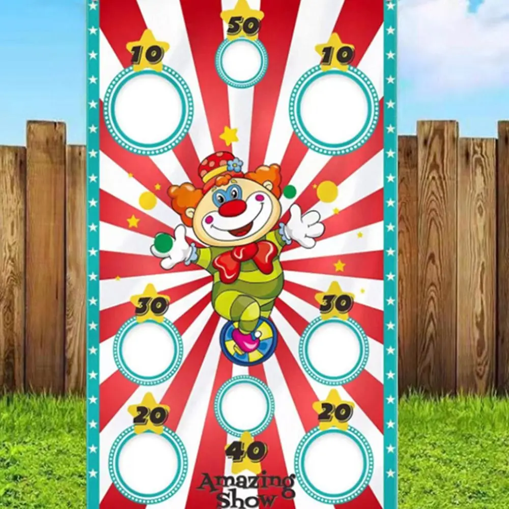 لعبة رمي حفلة عيد الميلاد ألعاب الكرنفال رمي أكياس اللعب أكياس الفول آمنة التهديف راية الرمل راية اللعب