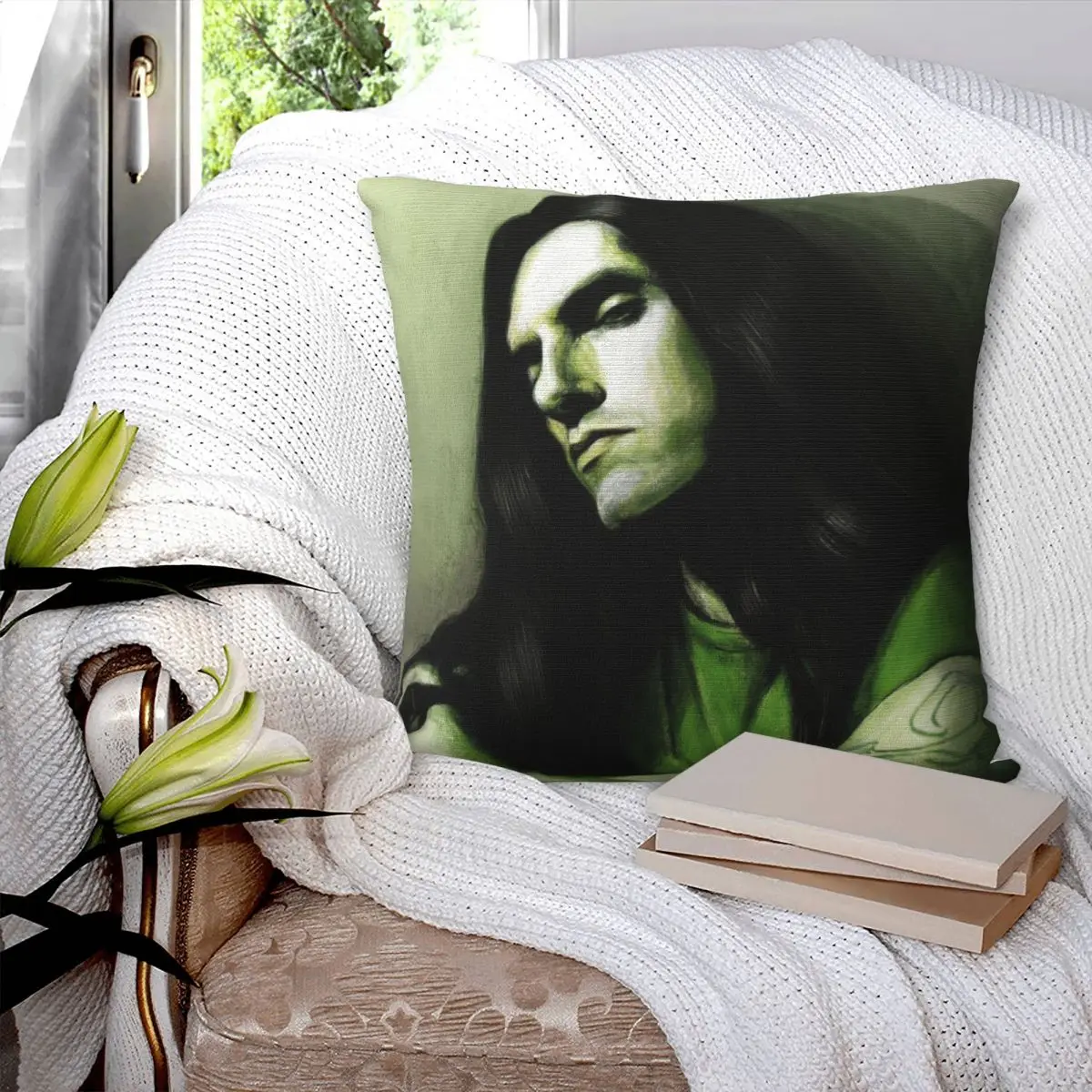 Type O Negative Peter Steele Pratiwi Pillowcase Polyester Linen Velvet Printed Zip Decor Throw Pillow Case Car Cushion Case