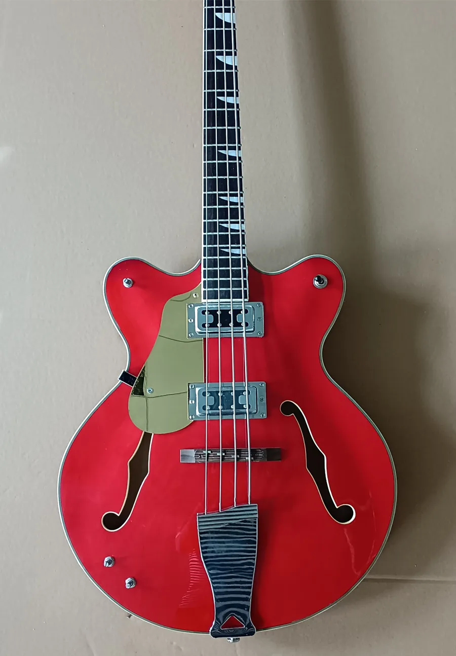 Electric Guitar Bass 4-string left-handed Red