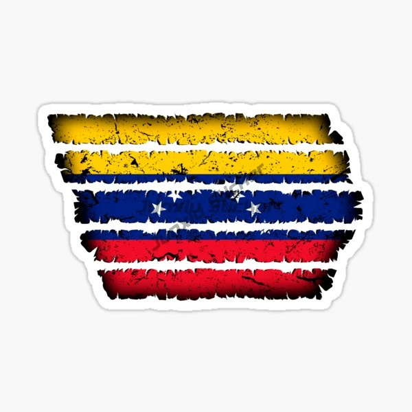 Venezuela Map Flag Car Stickers for Print Fridge Home Stickers Bumper Room Luggage Anime Laptop Wall Cute Window Car Vinyl