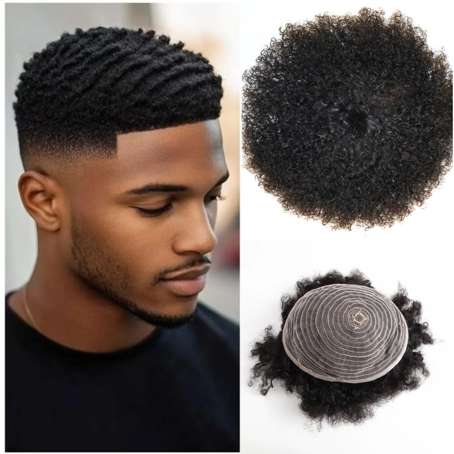 قطعة علوية للشعر للسيدات من OCK، مصنوعة آليًا، نظام استبدال الشعر البشري الحقيقي بنسبة 100%، للجنسين #1