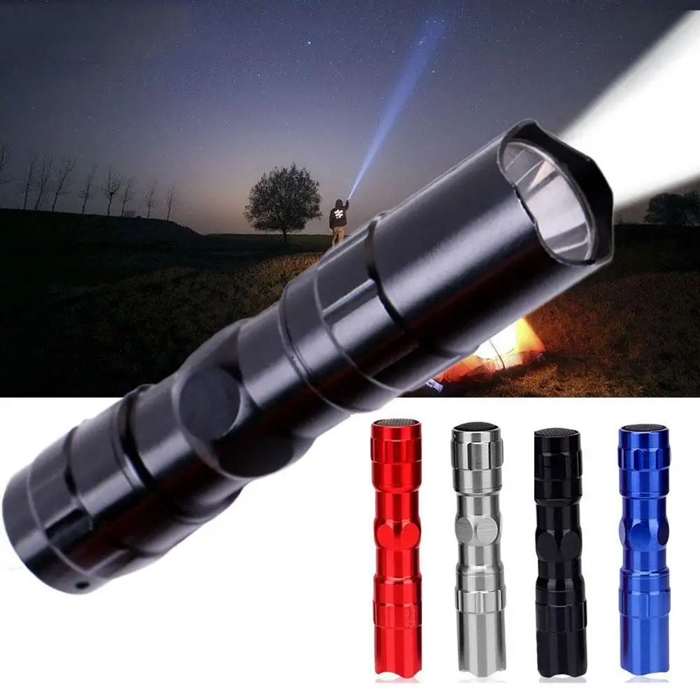 Led Mini Bright Flashlight Torch Pocket Light Portable Lantern Aa Battery Powerful Led For Hunting Camping Wholesale Z6t5