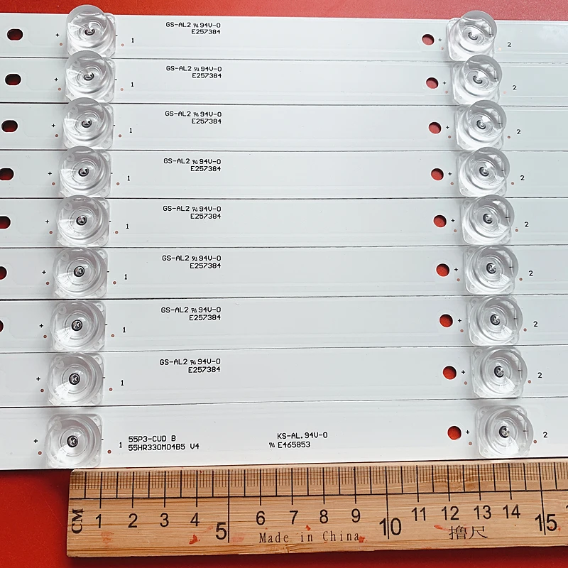 Bande de rétroéclairage LED pour TCL, L55P3CUS, LVUcape volontairement 1L, cd9w27, 55BC7 femelle, 55U6780C, 4C-LBcape, 4-HR17J, HR18J, 55HR330M04B5, V4