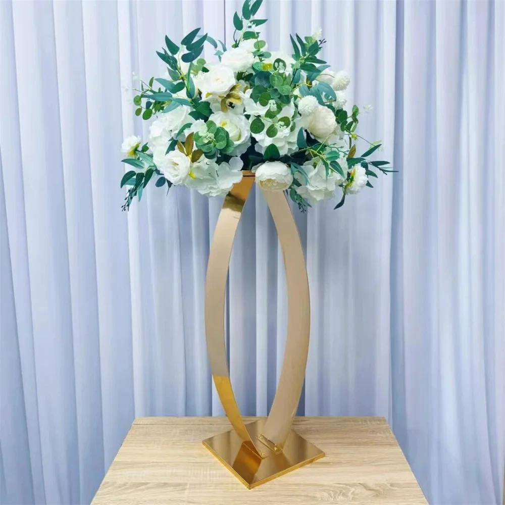 

IMUWEN Wedding Table Centerpiece 39 Inches Vase Lead Pillar Flower Rack Event Party Decoration