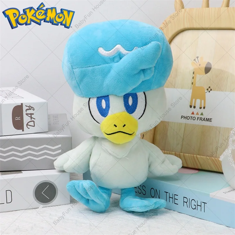 Pokemon Sprigatito Floragato Meowscarada Quaxly Fuecoco Plush Toys Kawaii Scorbunny Cinderace Stuffed Animals Peluche Dolls Gift view 5