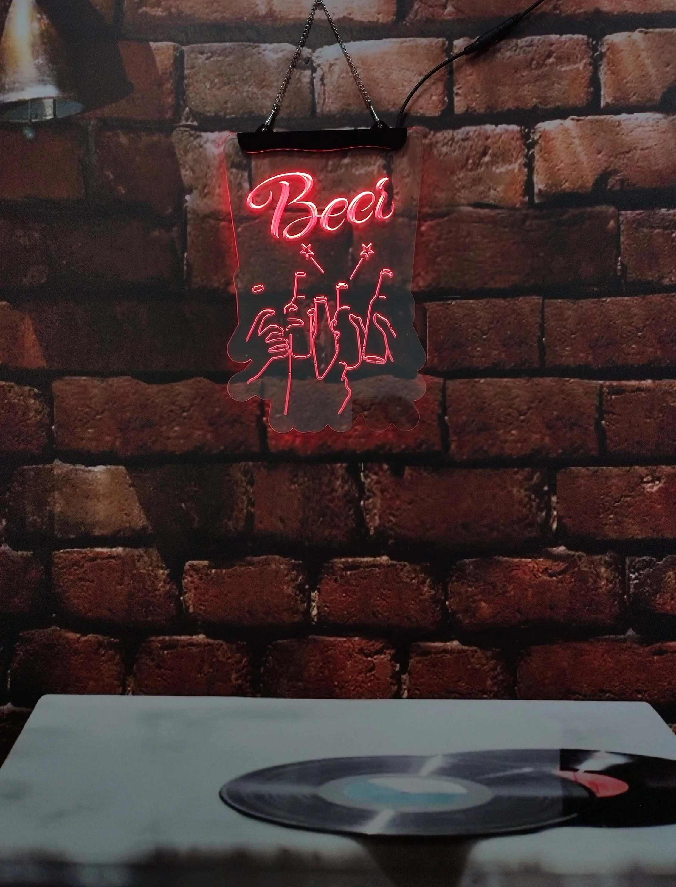 شخصية المنزل بار أكواب البيرة يهتف LED النيون منحوتة الداخلية جدارية الفن لغرفة الألعاب هدايا عيد الميلاد ديكور المنزل #3