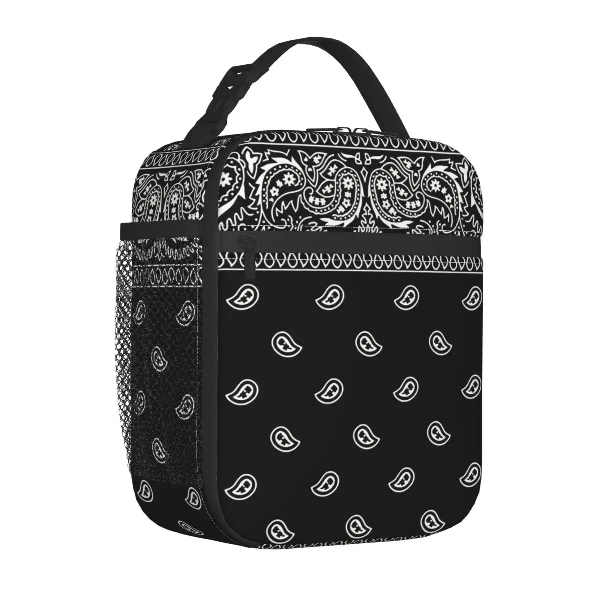 

Paisley Insulated Lunch Bags Portable Bohemia Meal Container Thermal Bag Tote Lunch Box Office Travel Bento Pouch