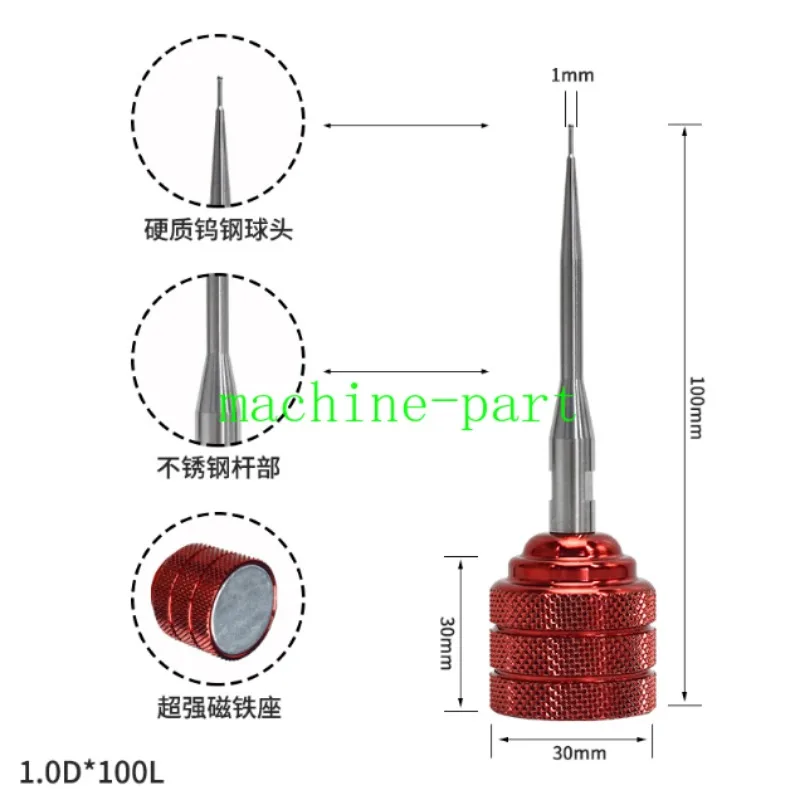 Dispositif de centrage magnétique pour machine EDM, boule de localisation de sonde tactile, 1 pièce