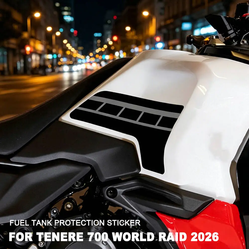 

For Tenere700 World Raid Side Decal 2026 for Tenere 700 World Raid Motorcycle Fuel Tank Decorative Elements Protective Stickers
