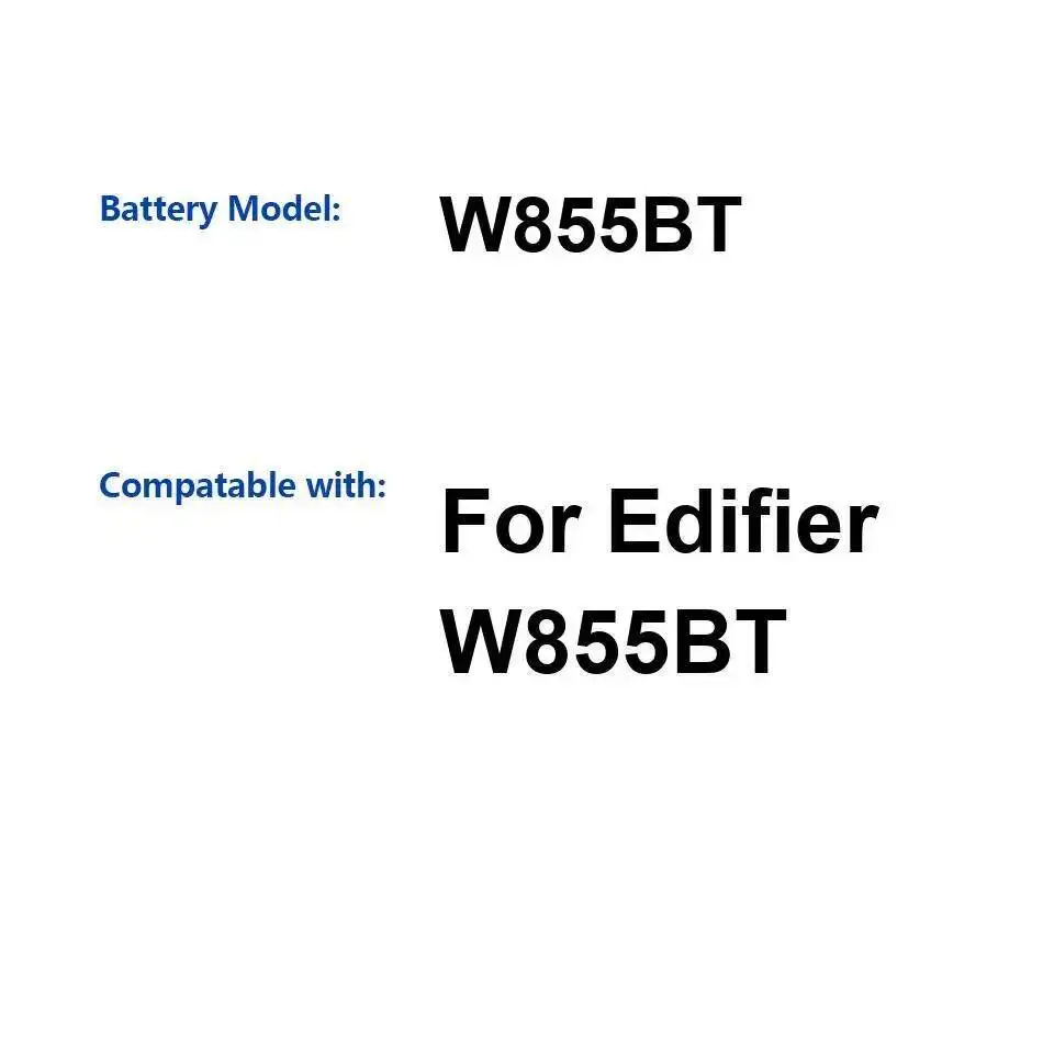Для Edifier W855BT Safe 500 мАч аккумулятор для беспроводной Bluetooth-гарнитуры большой емкости