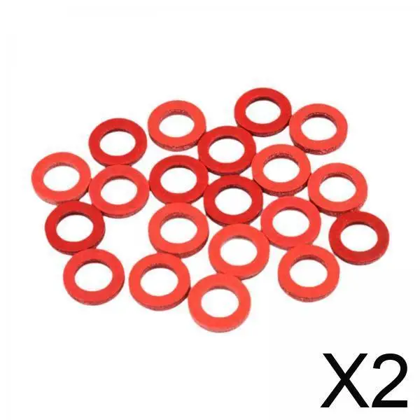 

Outboard Oil Drain Plug Gasket Red Paper Washers 90430-08003 Sealing Fit for Yamaha 75hp Outboard Motor