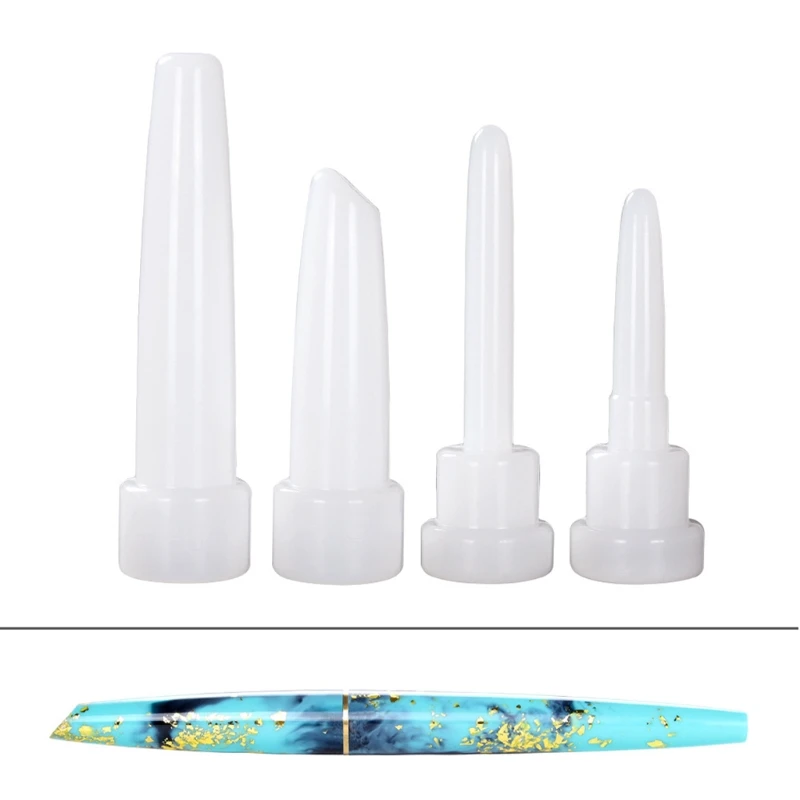 1 conjunto caneta-tinteiro epóxi molde silicone moldes caneta esferográfica molde fundição epóxi nm