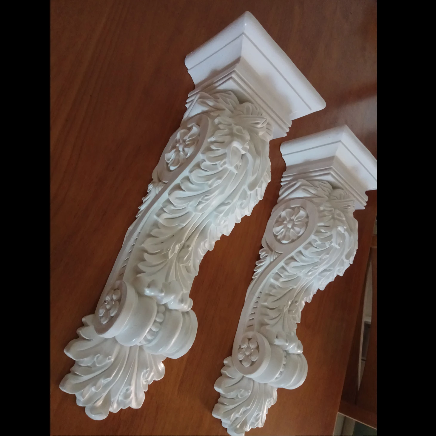 Classic European style PU Polyurethane corbels Fireplace decoration entrance decor portal decorating components Wall Moulding