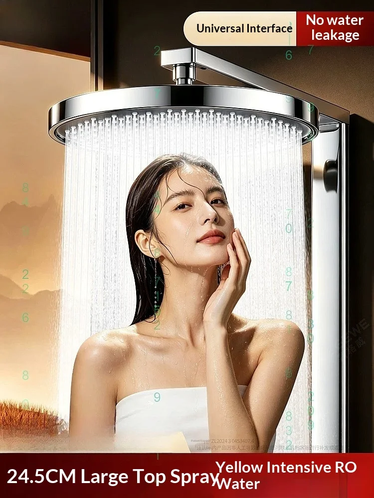 Top Shower Head Set High Pressure Handheld Rain Shower Head Bathroom