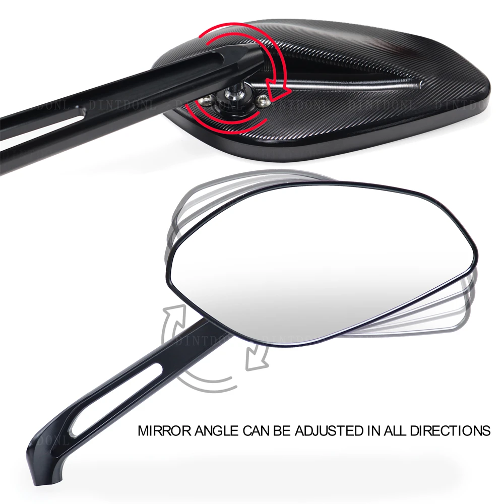 For DUCATI MONSTER + 659 695 696 796 821 950 937 1100 1200 S R Motorcycle Rear View Mirror Left Right Glass Lenses Accessories