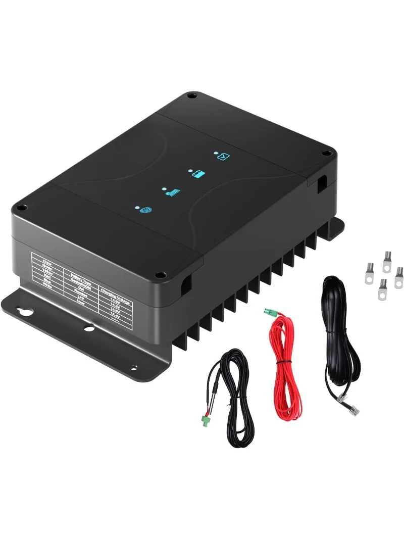 

12V 50A DC to DC Battery Charger with MPPT, On-Board Battery for Gel, AGM, Flooded and Lithium Batteries, Using Multi-Stage