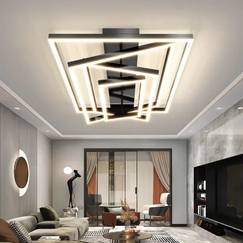 

Modern LED Ceiling Lamp Industrial Style Chandelier for Living Dining Room Bedroom Home Decortion Indoor Lighting Fixture Luster