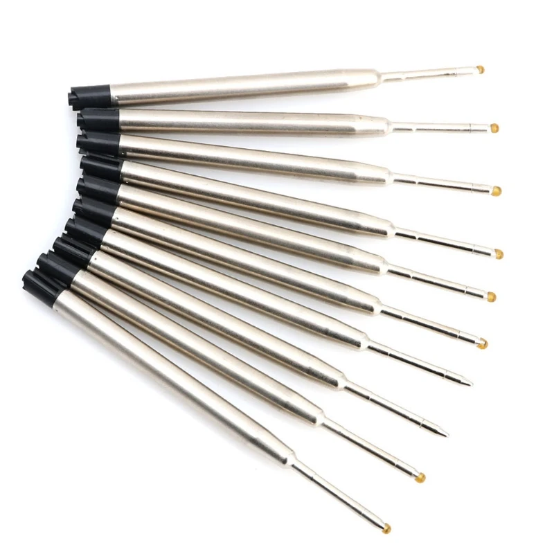 10 Chiếc Đa Năng Tiêu Chuẩn Phong Cách Mực Xanh 1MM Vừa Ngòi Bút Bi Nạp Lại