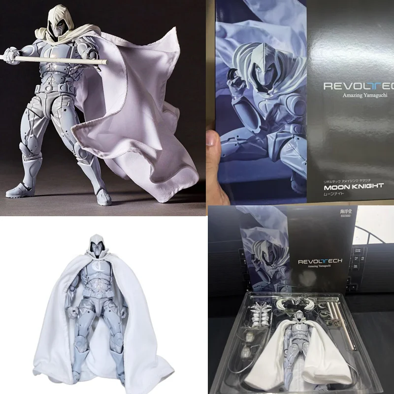 

Moon Knight Anime Figure Revoltech Amazing Yamaguchi Marc Spector Action Figurine Collection Ornament Model Toy Birthday Gift