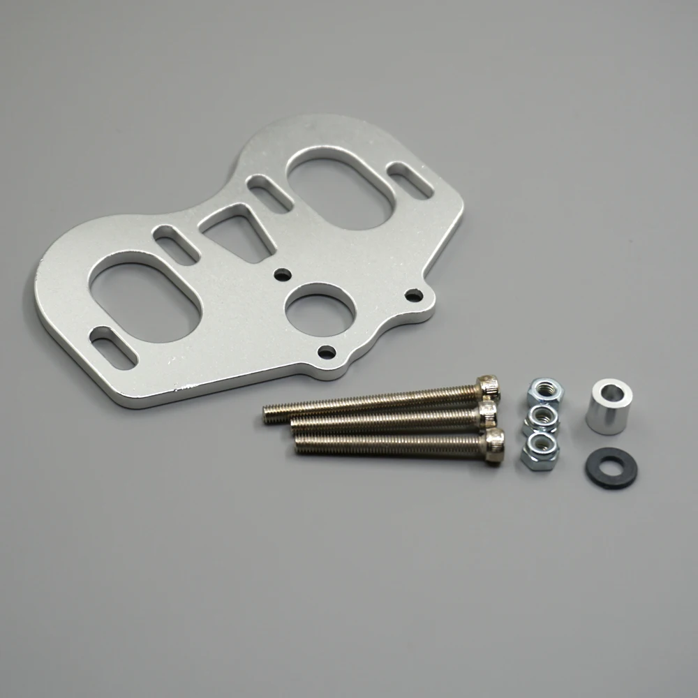 YEAHRUN Aluminium Dual Motor Mount Kit voor Axiale SCX10 90047 Wrangler 1/10 RC Rock Crawler Auto Model Upgrade Onderdelen