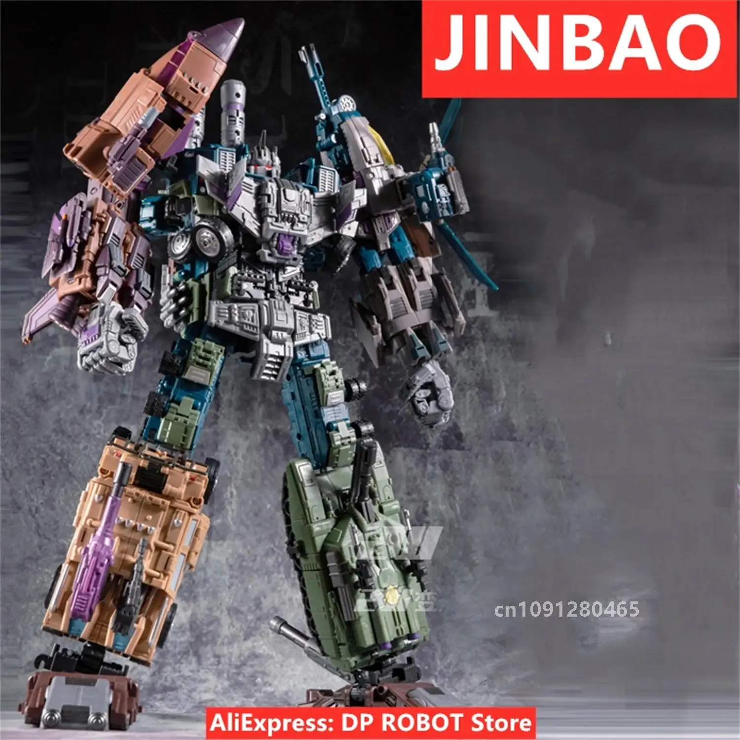 [IN STOCK] Transformation JINBAO Bruticus Onslaught Brawl Blast Off Swindle Vortex 5IN1 Action Figure Robot Toys