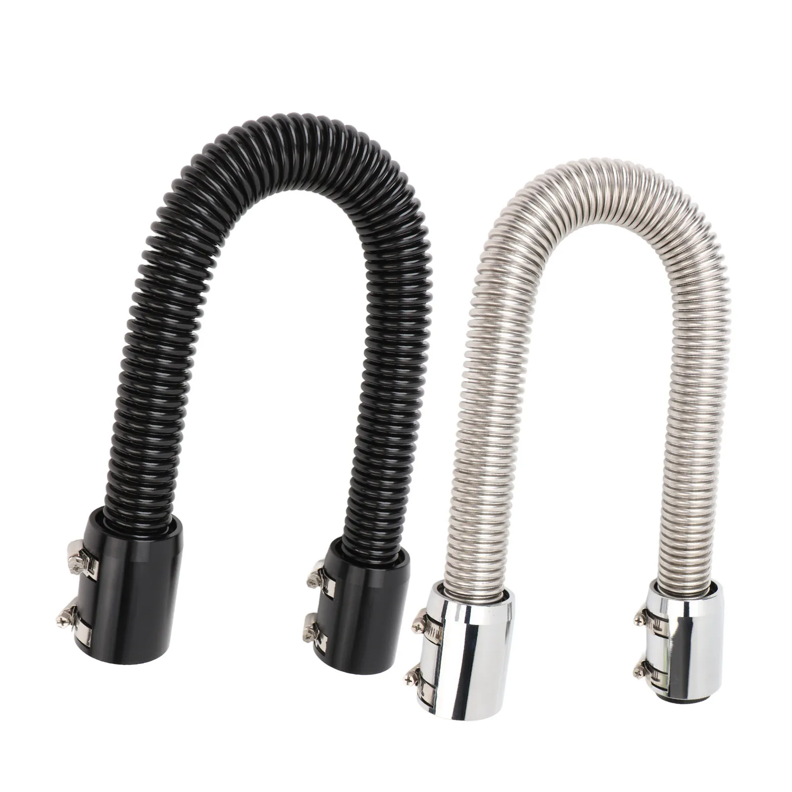 Radiator Hose 24in Stainless Steel Efficient Cooling Radiator Coolant Hose Kit for 1‑1/4in 1‑1/2in 1‑3/4in 1‑5/8in Radiator Neck