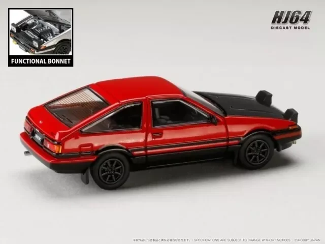 HJ641052BRB Hobby JAPAN 1:64 Sprinter Trueno GT APEX (AE86) JDM Red/Black Diecast Model Car Collection Limited Edition Hobby Toy