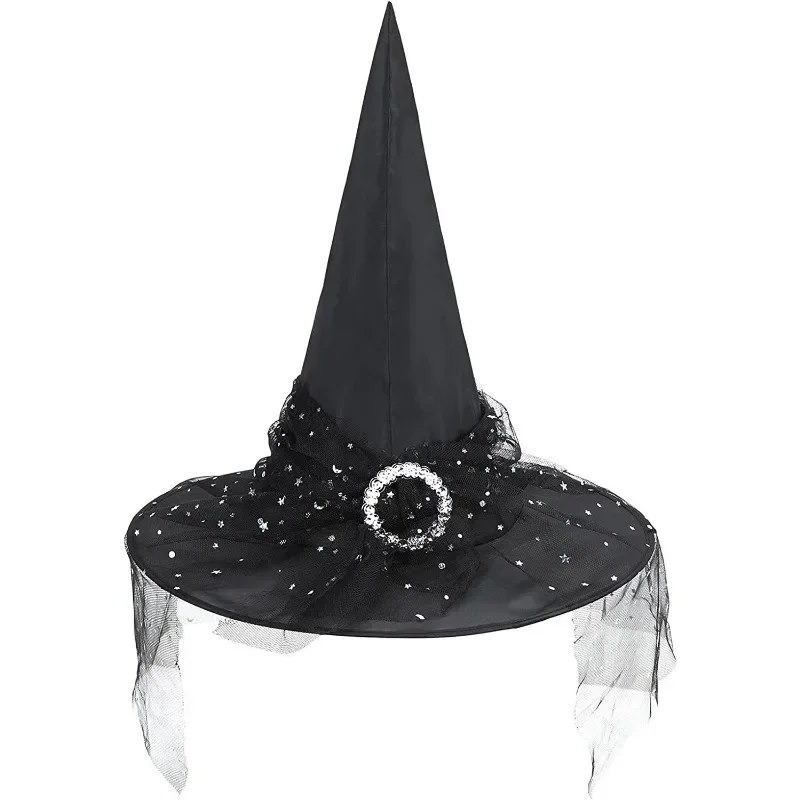 Sombreros de bruja de Halloween para niños, sombrero de mago para mascarada, accesorio de juego de rol, disfraz de Cosplay, decoración del hogar, tocado, accesorios de fiesta
