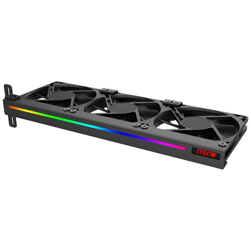 Imagem -04 - Teucer Placa Gráfica Bracket Gpu Auxiliar Ventilador de Refrigeração Side Argb Efeito de Iluminação Companion Gráficos Vc-c270h