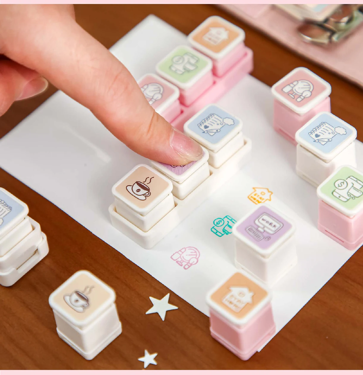 3-teiliges Set Kawaii Freizeit-Thema Niedliche Robben-Skizzen-Dekoration Handgemachte Scrapbooking-Ästhetik Journal-Zubehör – Detail 12