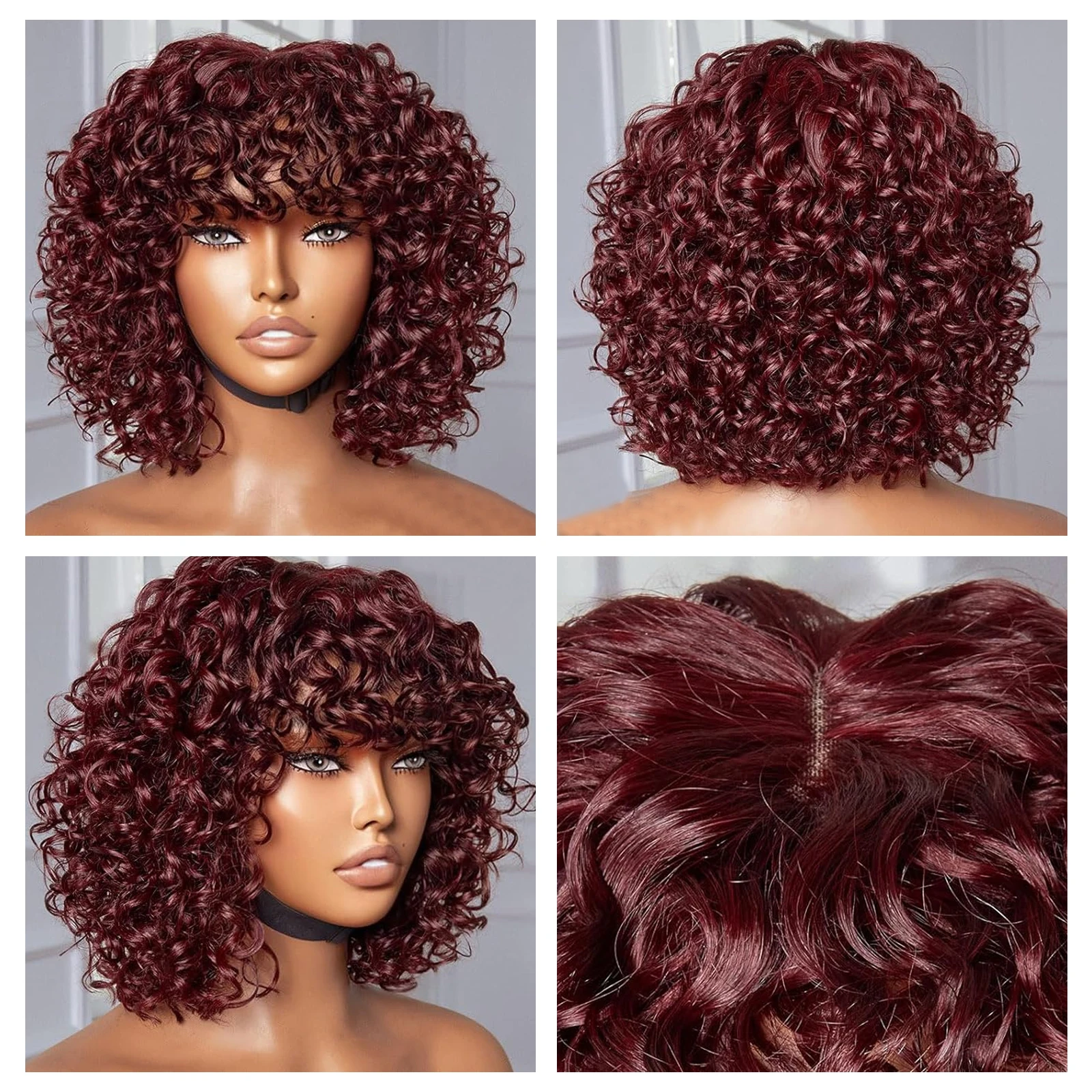 赤褐色の2x1ボブウィッグ人毛12インチHD透明レースフロント人毛ウィッグボーンストレートレミーカラーウィッグ女性用