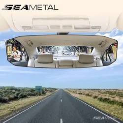 SEAMETAL Car Rearview Mirror Wide Angle Rear View Mirror HD Glass 30cmX9cm Large Vision Universal Auto Mirror Replacement Part