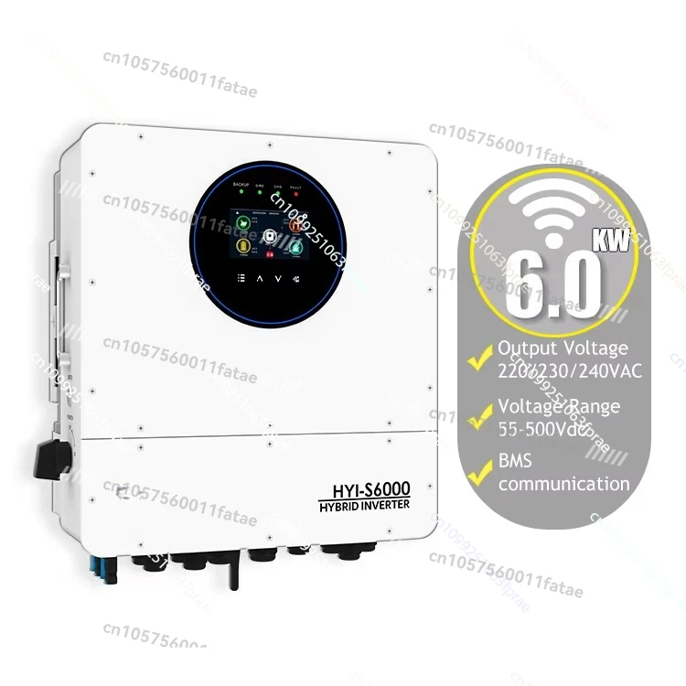 Household three-phase inverter 120 volts 240 volts 6 kW 10 kW, hybrid solar inverter, single-phase off-grid 48 volts
