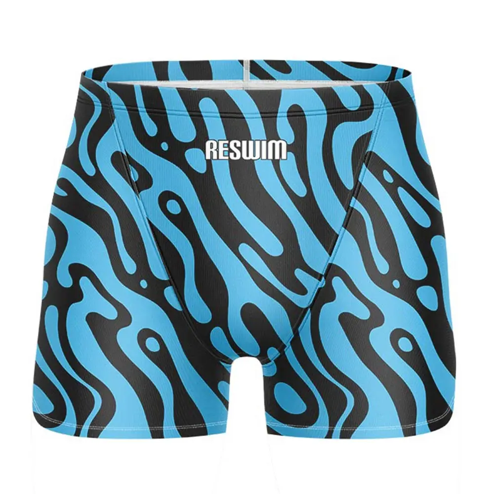 Summer Men's Swim Jammer Swimsuit Shorts Swimming Trunks Beach Tights Shorts Surfing Diving Swimwear New Gym Jammers Lycra Pants