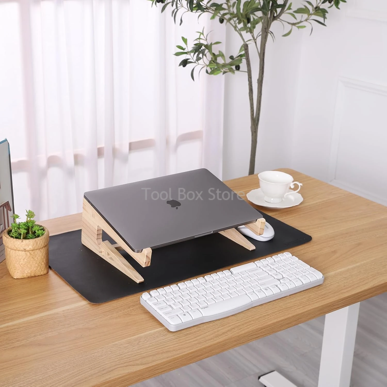 Wooden Laptop Holder For 12-17 inch Macbook Air Universal Computer Desk Stands Notebook Holder Accessories