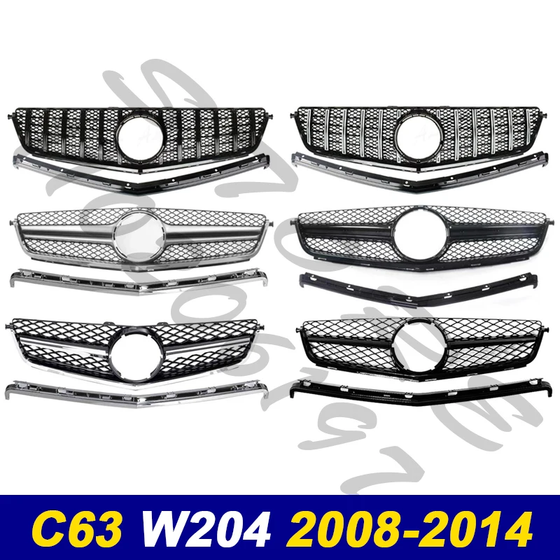 

for 2008-2011 2012-2014 W204 C63 Mercedes Benz AMG GT Bumper Mesh Racing Grille