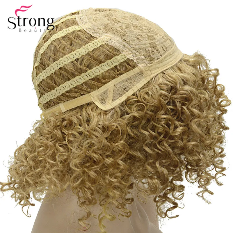 StrongBeauty Synthetic Afro Kinky Curly Wig Golden Heat Resistant Hair Wigs for Women COLOUR CHOICES