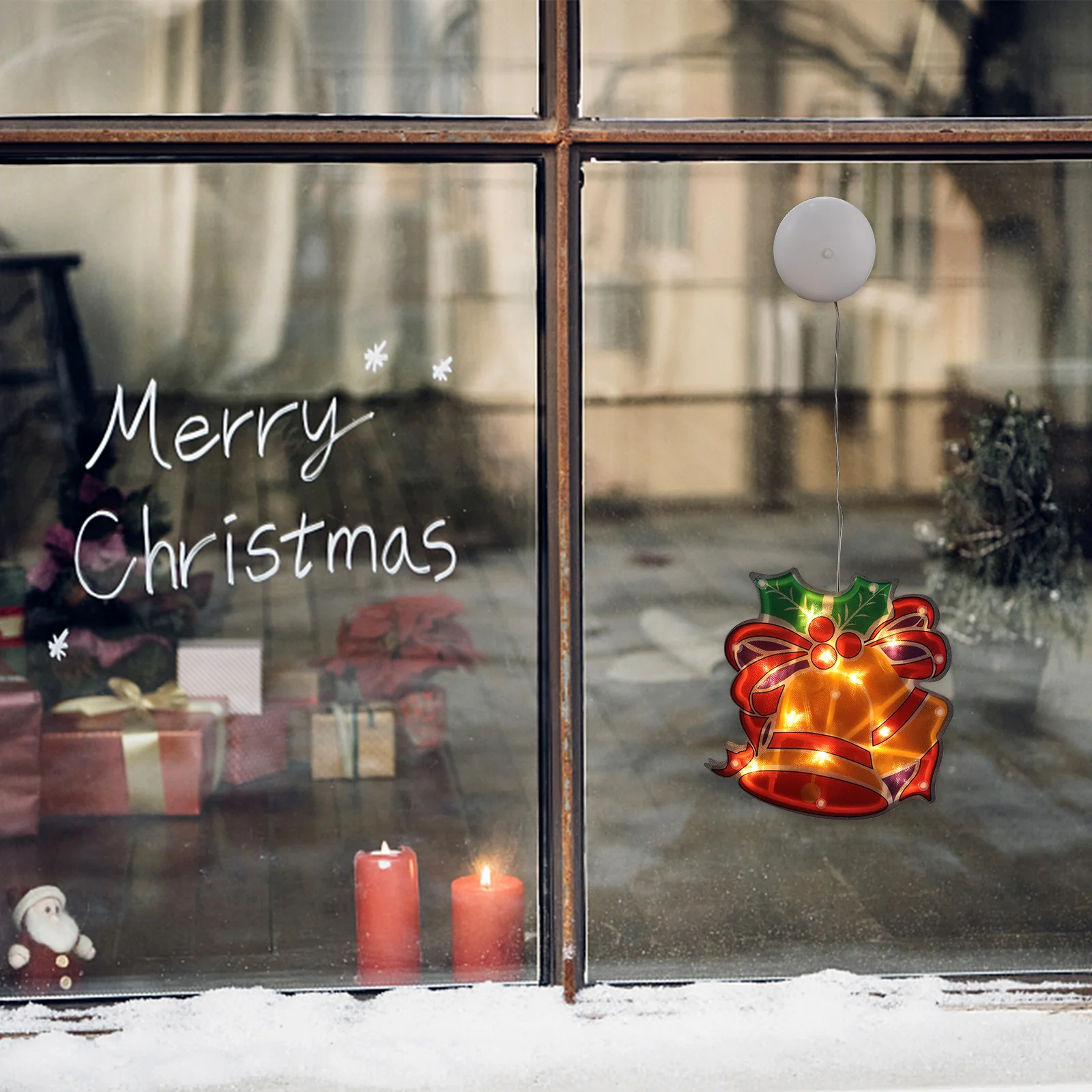 عيد الميلاد شفط كأس ضوء معلقة قلادة متجر نافذة مصباح للزينة ديكور حفلة إضاءة ديكوريّة حلية شفط الخفيفة