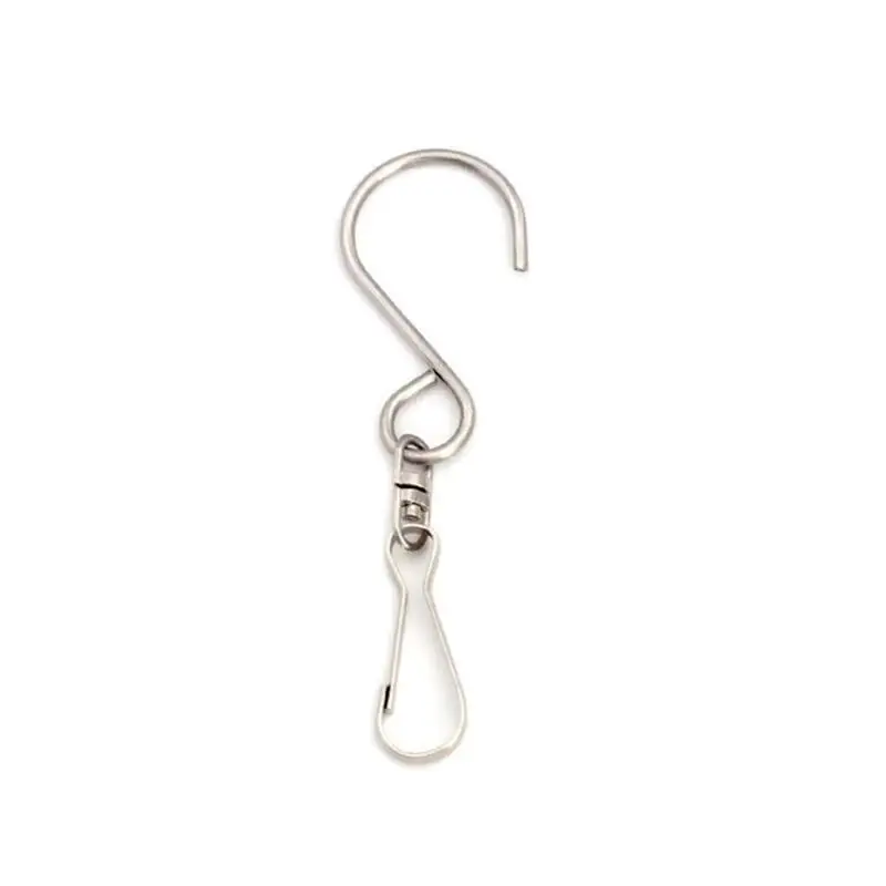 Stainless Steel Self-Translating Bearing Hooks Outdoor Swing Basket Advertising Board Wind Chime Hooks Heavy Duty Storage Org...