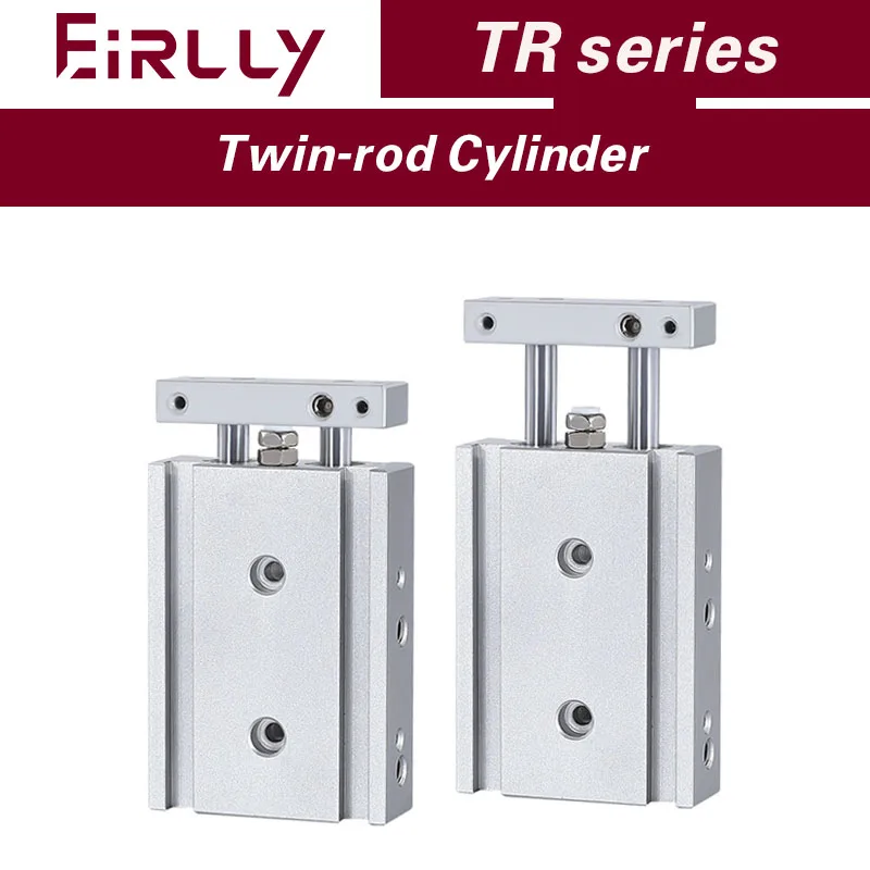 

Пневматический цилиндр TR с двумя осями и двойным штоком, высокоточный, малогабаритный TR6/10/16/20/25/32X10-15-20-25-30-35-200