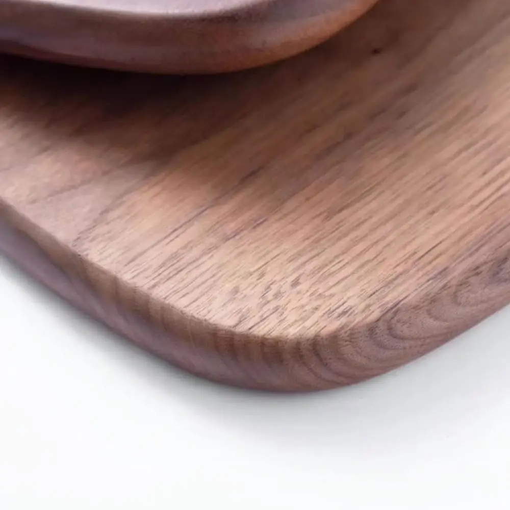 Natural Walnut Wood Cutting Board Solid Wood Serving Tray For Kitchen Vegetable Fruit Bread Steak Pizza Plate Serving Platter
