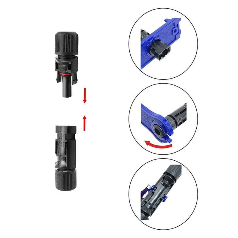 Y-Type 1-Way 2 Photovoltaic Connector Solar Panel Connector Photovoltaic Connector