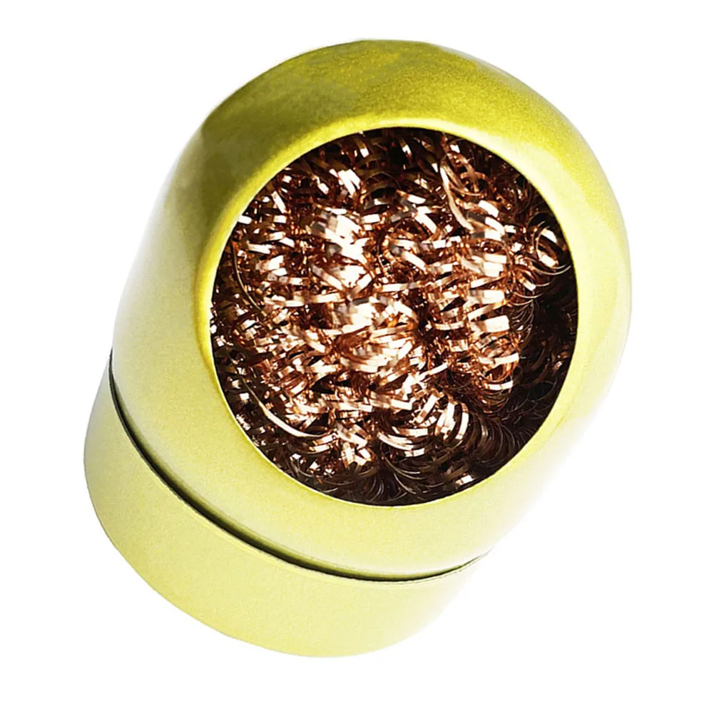 Sfera di pulizia dissaldante filo metallico con Set di supporti saldatura dissaldatura saldatura saldatura punta di ferro scorie pulizia sfera d'acciaio