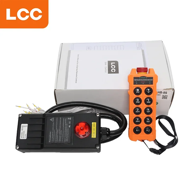 IP67 LCC HB-2S Waterproof Dustproof Oilproof 2 Button Single Speed Wireless Radio Crane Remote Control