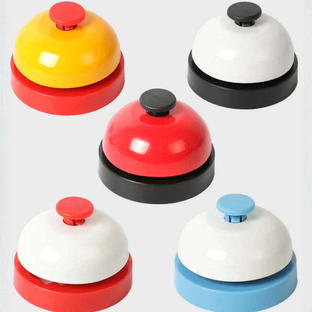 Stainless Steel Hand Pressing Service Bell Answer Bell Reception Desk Bell Ring Table Pet Bell For Restaurant Kitchen Bar