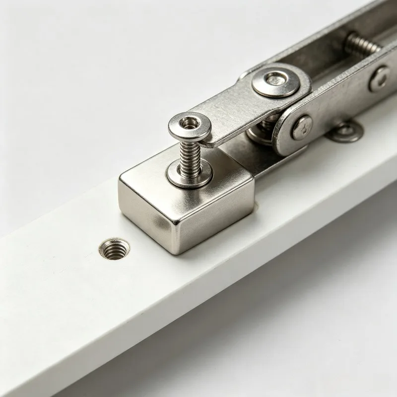 5pcs/lot Length 40mm–80mm Series Rectangular with holes Magnetic Fastener component Suitable for Industrial or home organization