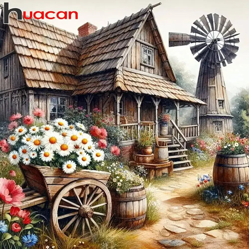 Huacan Diamant Malerei Tier Hund Neuheiten Diamant Mosaik Cartoon Mirroe Kunst Wohnkultur Diy Geschenk Strass Bilder