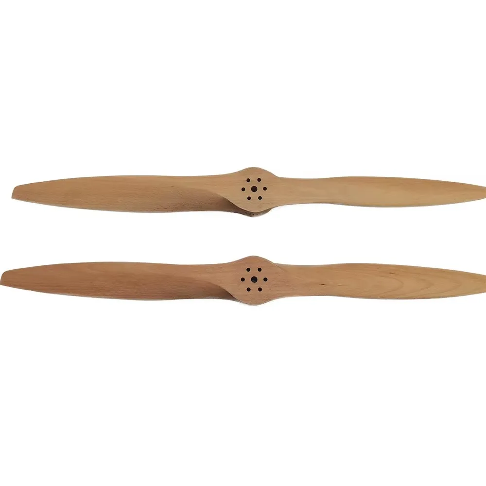 Hot Sell Beechwood Propeller With Engine Hole 28 30 32 34 36 40inch Wooden Propeller for Gas RC Model Airplane Engine